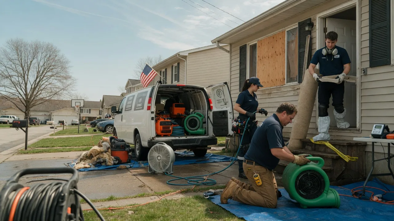 Water Damage Restoration in Kingston, IL near me